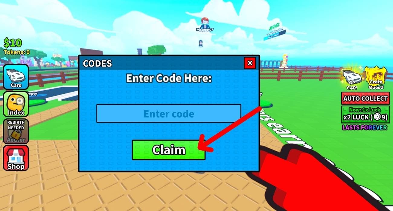 Enter a code And Claim the Rewards