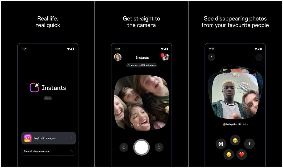 showing how instagram's new feature instants work
