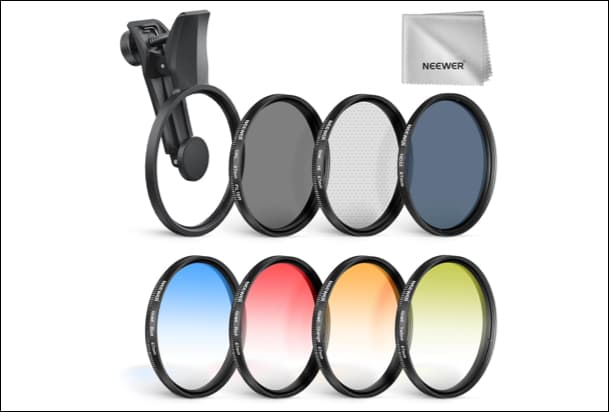 NEEWER Clip On 67mm Phone ND Filter