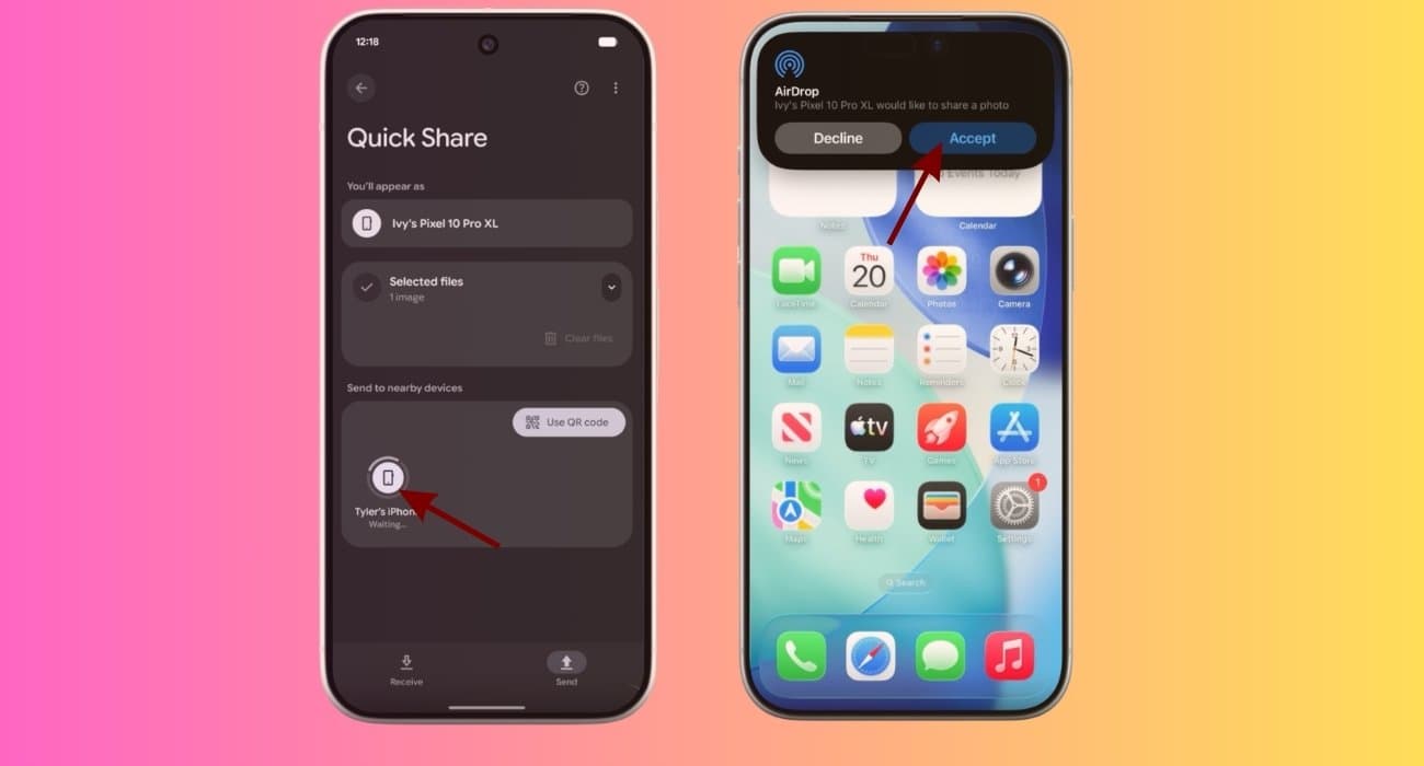 Receiving Files from Android