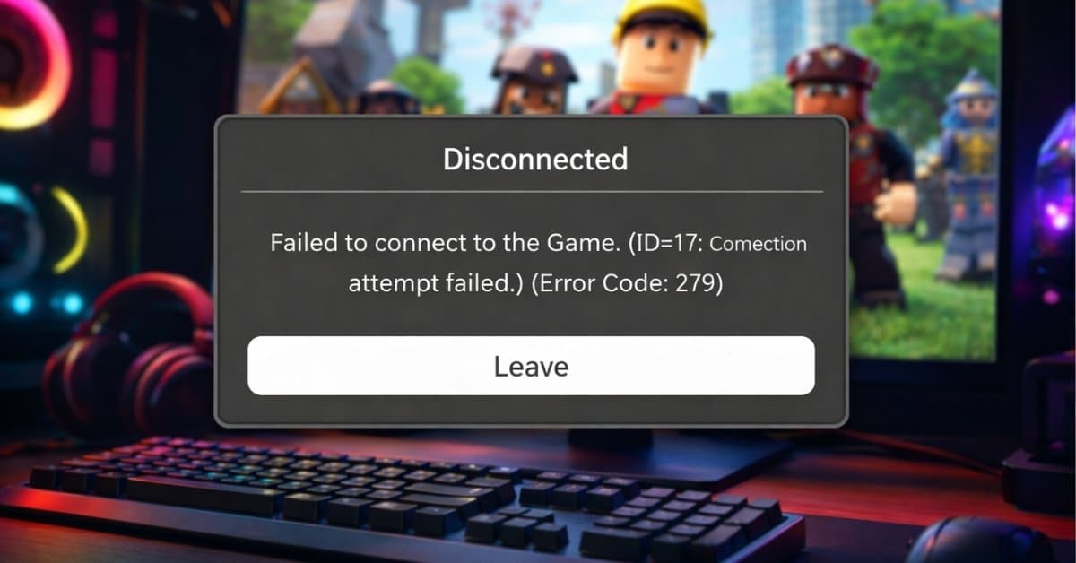 Roblox Error Code 279: What it is and how to fix it