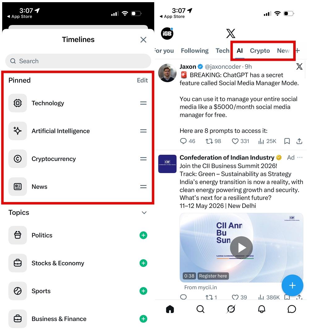 Set up a custom X feed using Grok AI