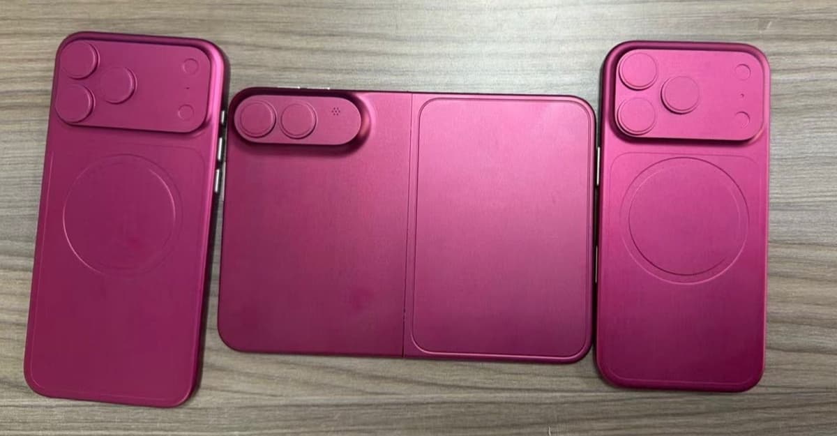iPhone Fold design beside iPhone 18 pro