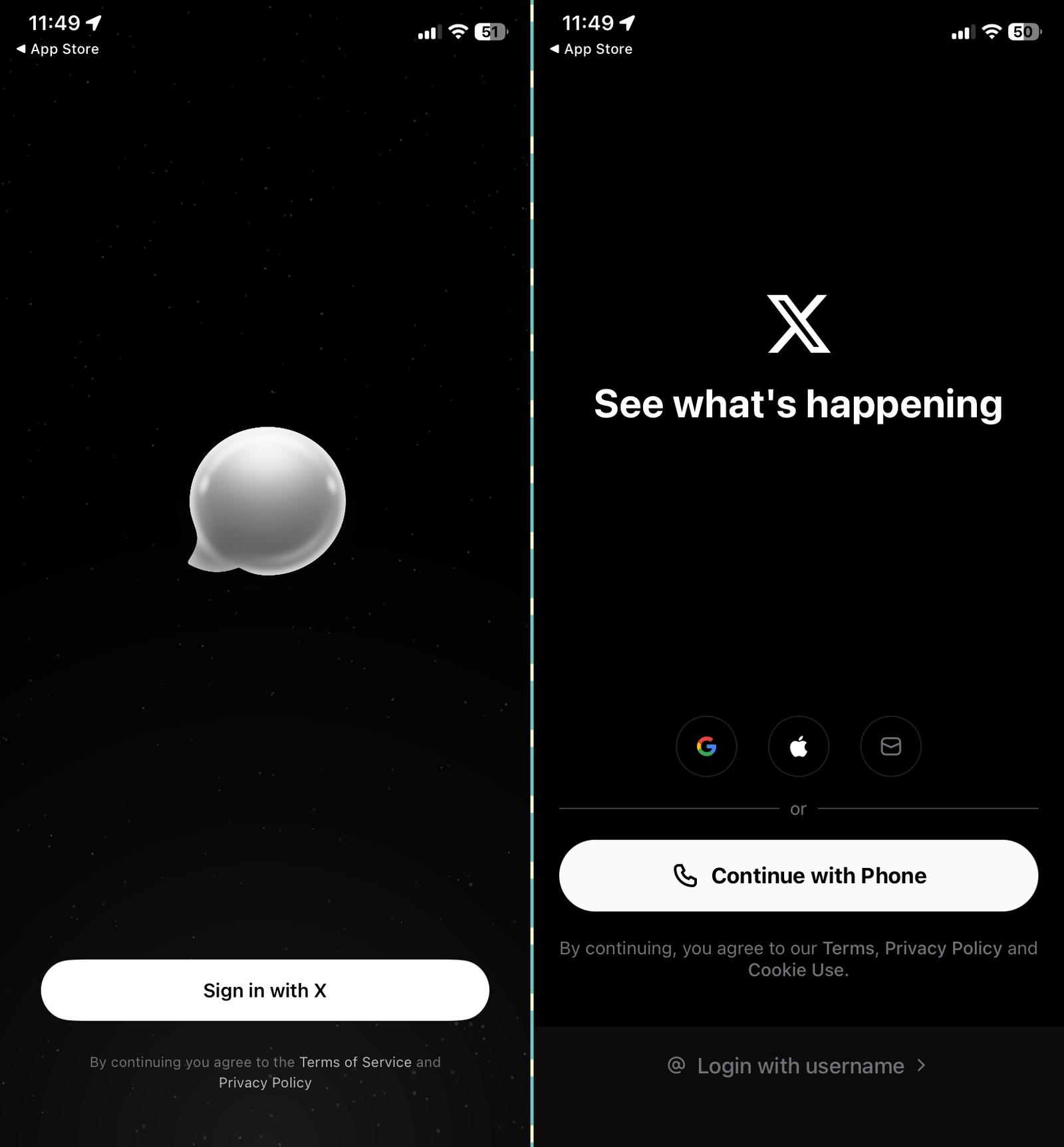 setup experience of X-chat