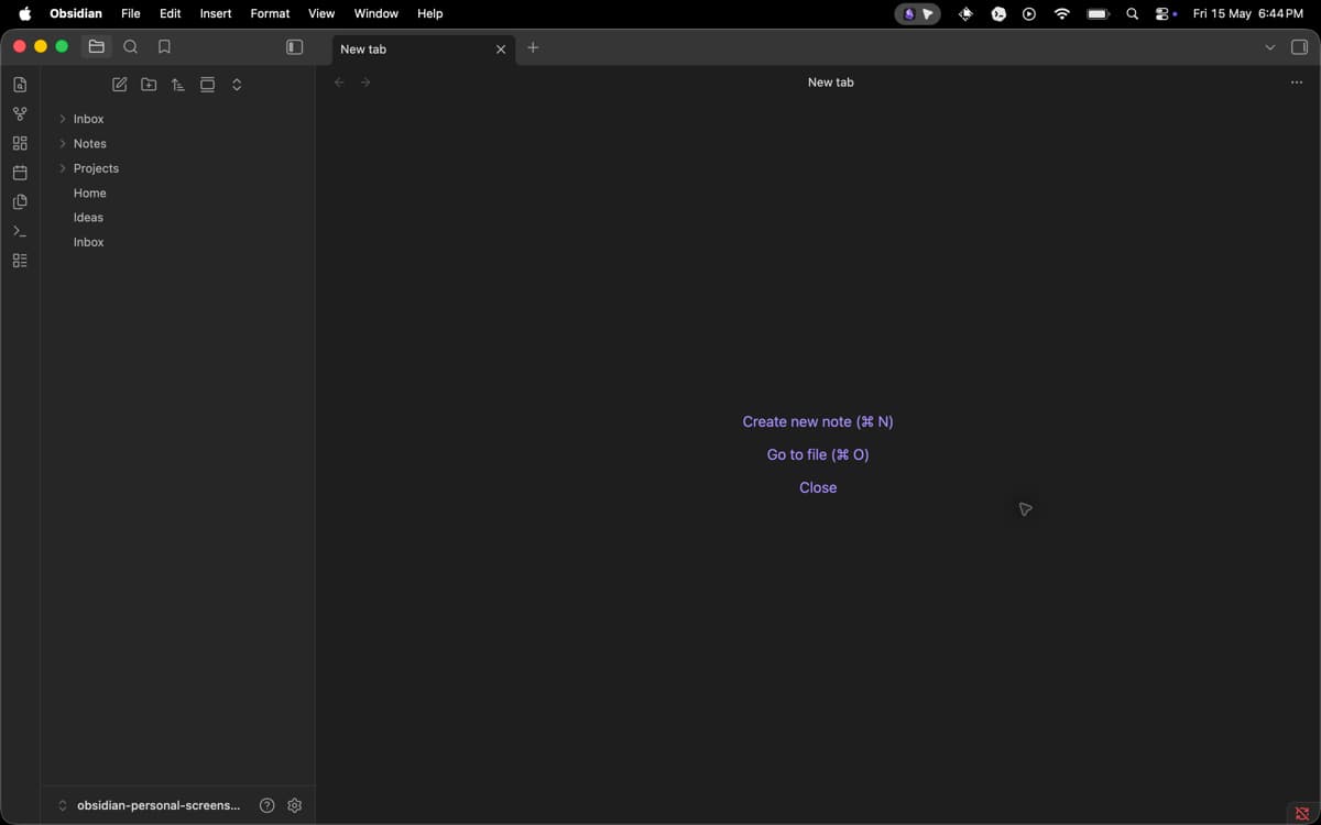 Vault file explorer