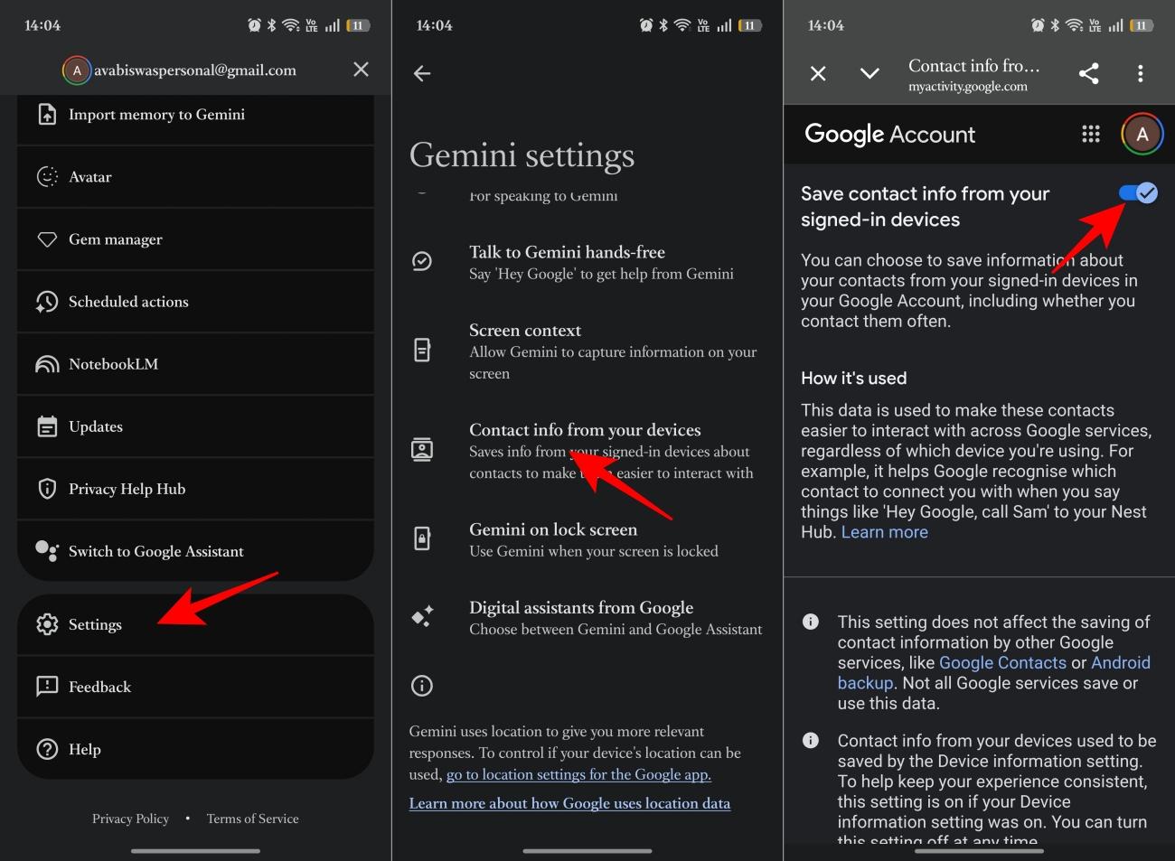 Setup you need in Gemini App