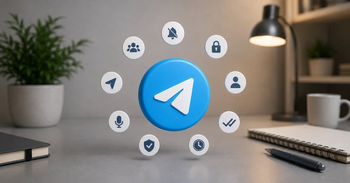 What do icons and symbols mean on Telegram?