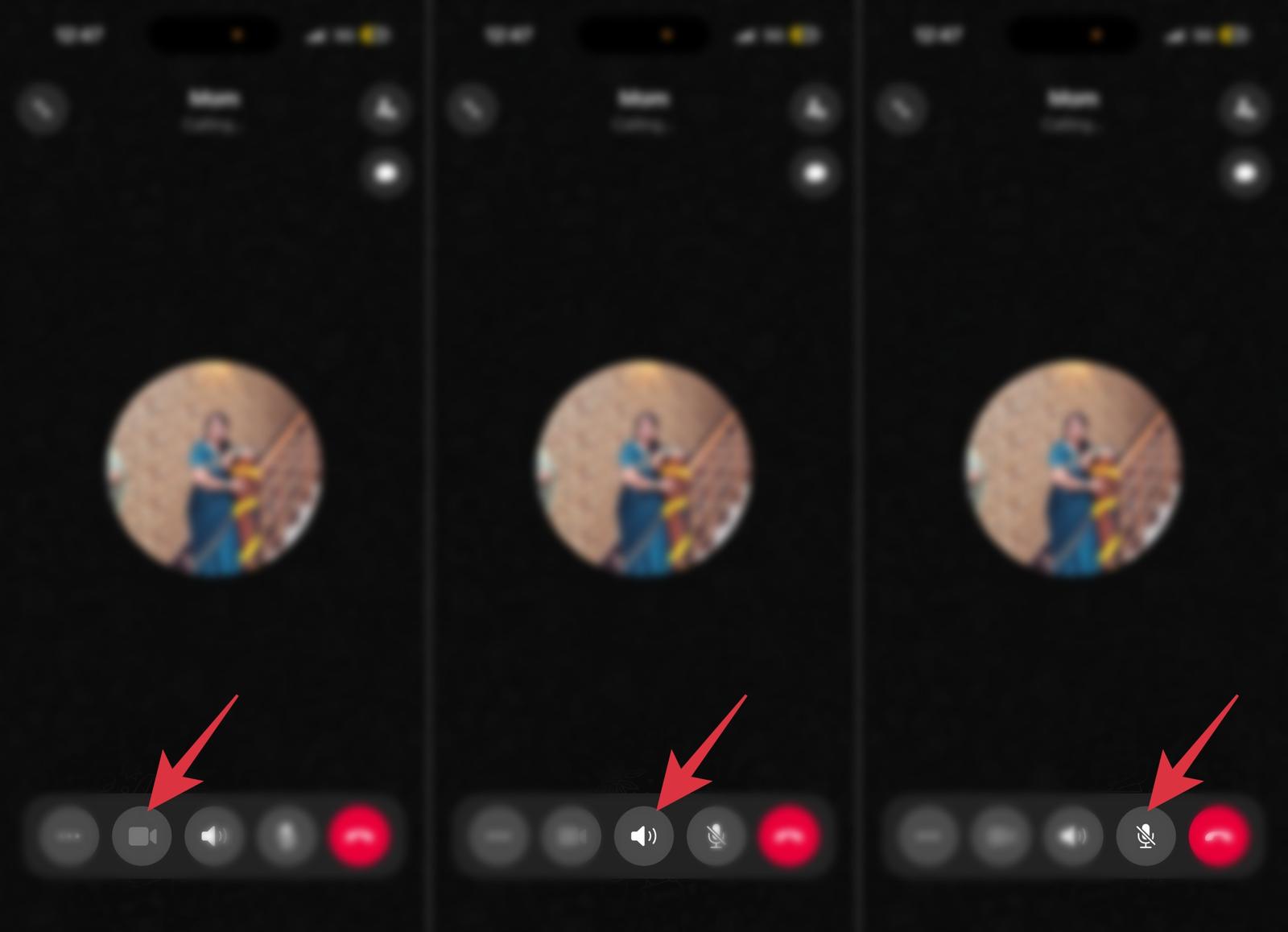 WhatsApp call icons and symbols