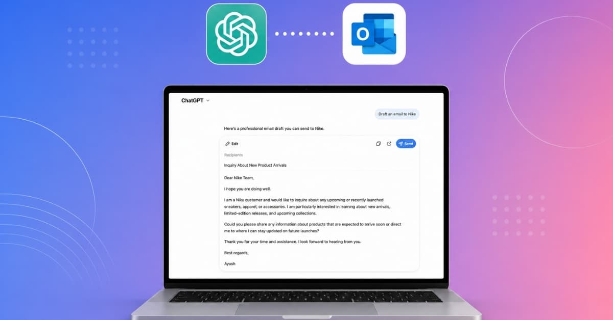 I tried ChatGPT’s new send email feature: Here’s how it works