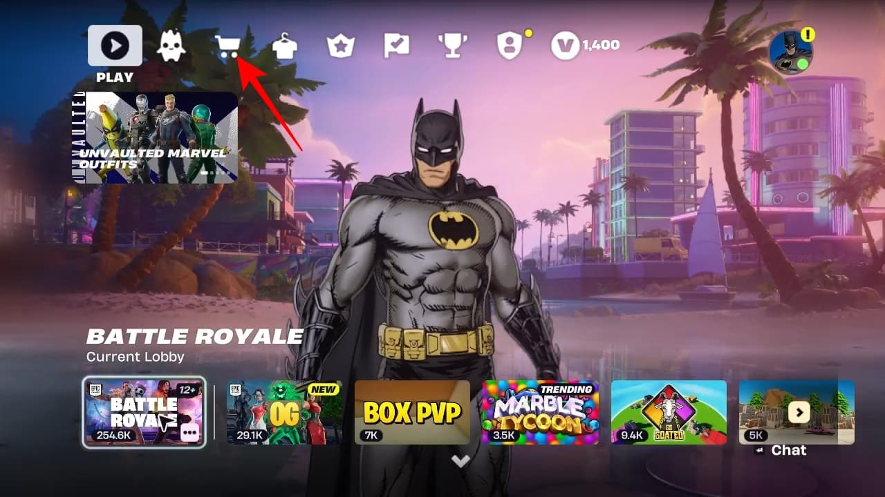 Home tab fortnite