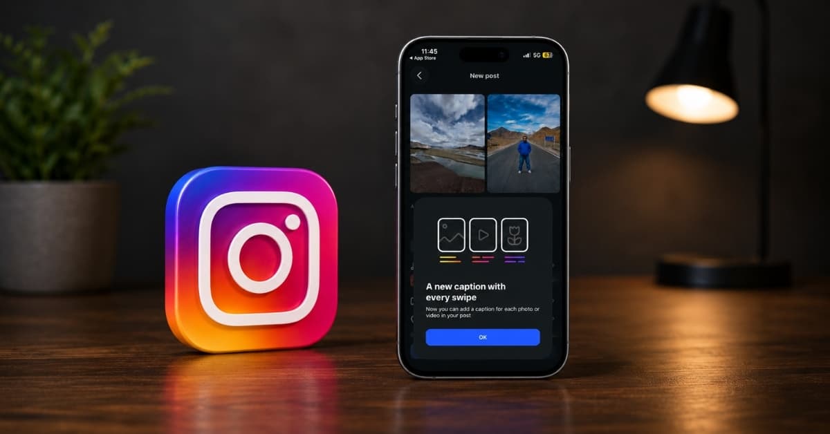 Instagram carousel posts get a long-requested caption feature