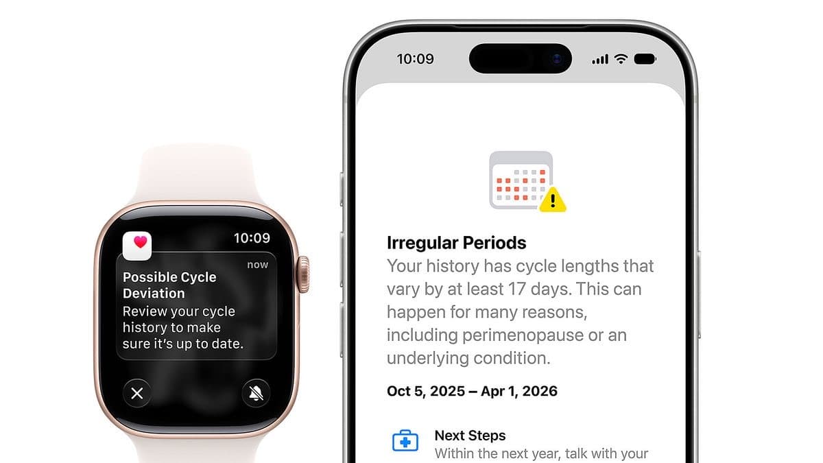 Apple Watch and iPhone showing watchOS 27 health tracking features