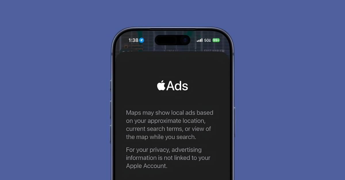 Apple reveals which ads won’t be allowed in Apple Maps