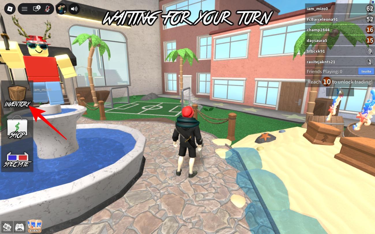 Select Inventory on the left