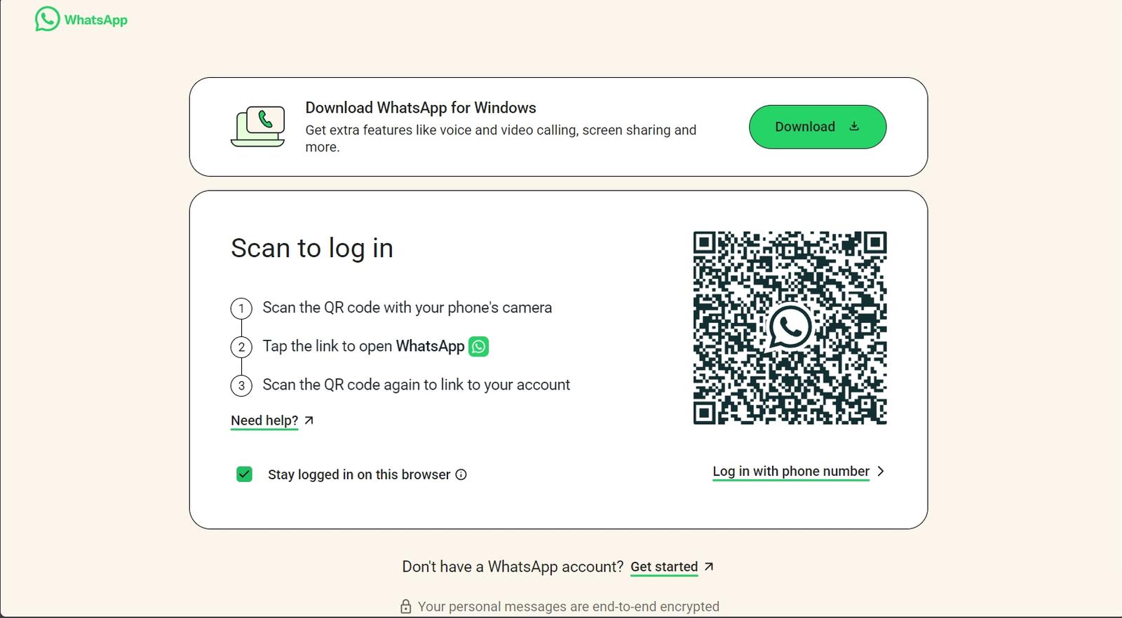 Select Linked devices and scan the QR code