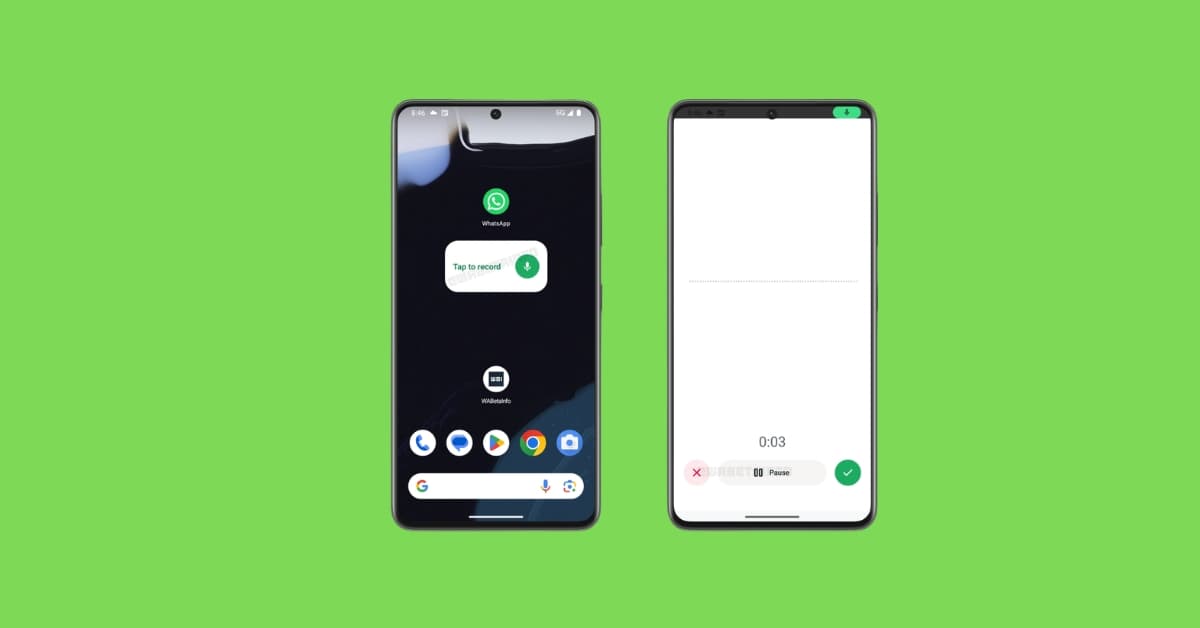WhatsApp is working on an Android widget for instant voice messages