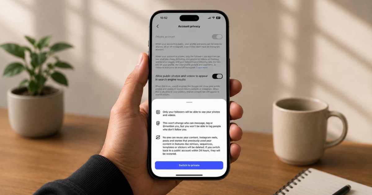 I found the best way to make my Instagram Following list more private