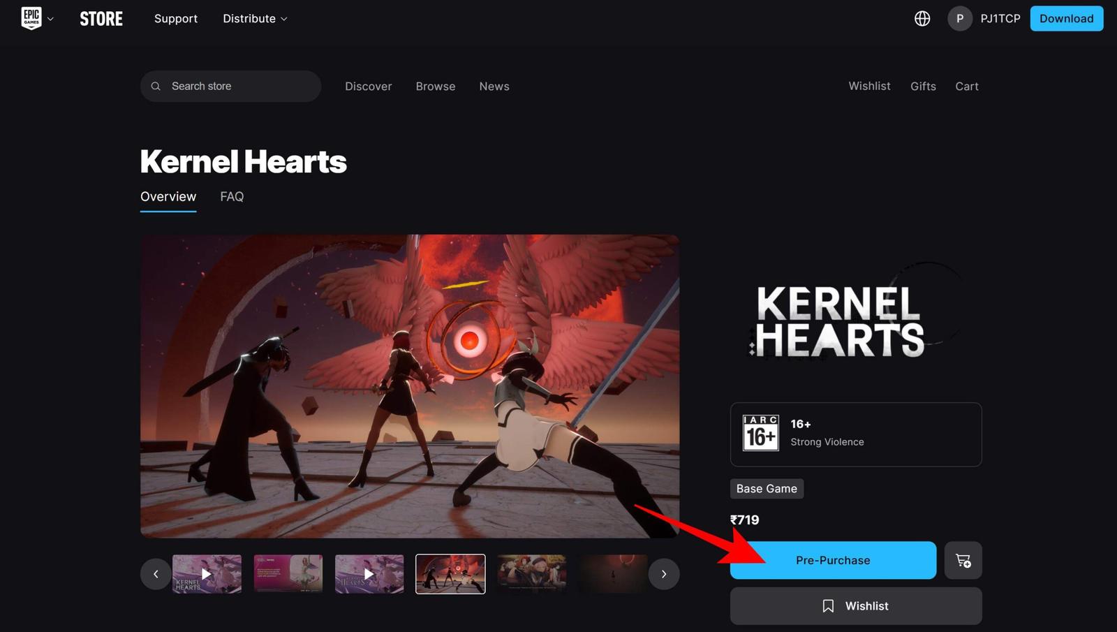 Click on Pre-Purchase
