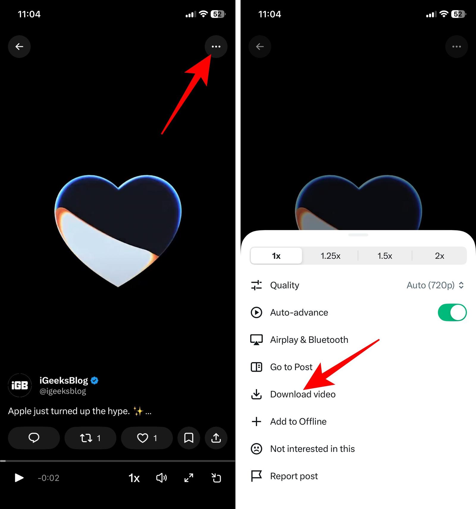 Download videos from X Premium