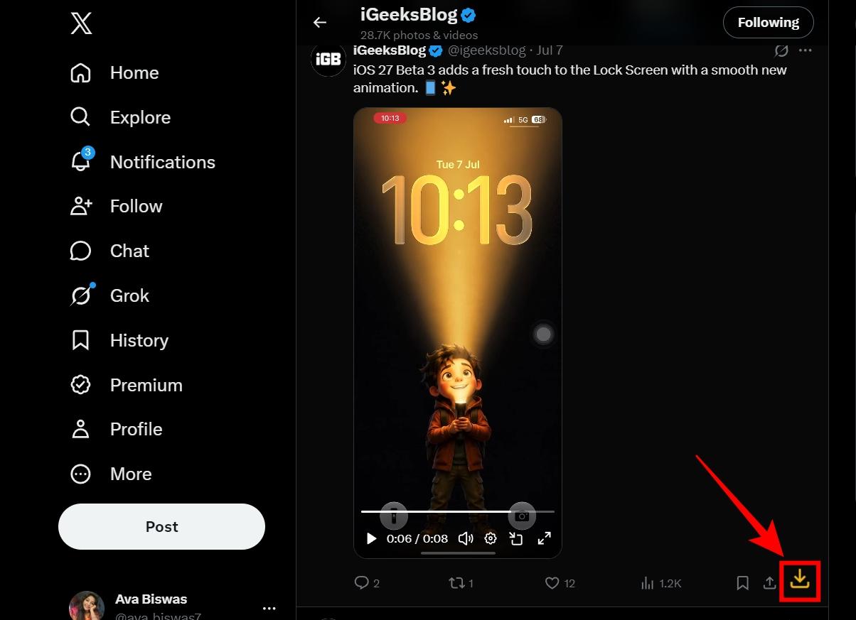 Download videos on X using Chrome extensions