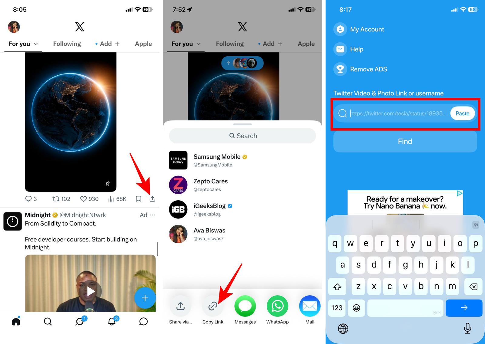 Saving the Video third-party downloader apps