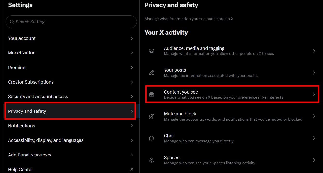 Turn on sensitive media on feed and search results