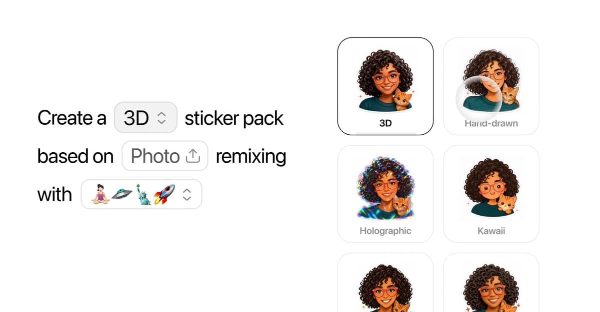 ChatGPT can now turn your photos into iMessage and WhatsApp stickers