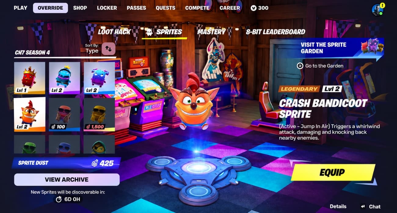 Crash bandicoot sprite fortnite