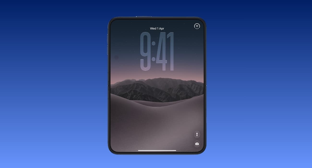 Dark version of the official iPhone Duo wallpaper
