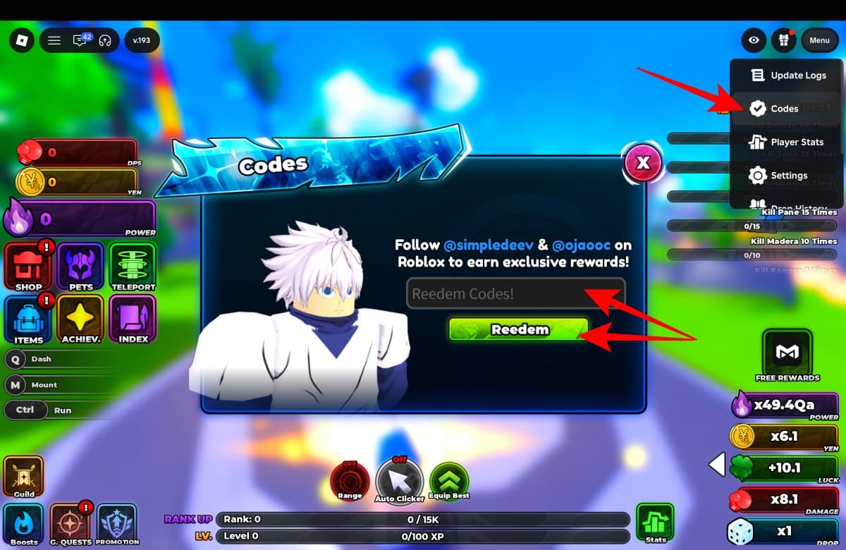 Redeem Anime Astral Simulator codes