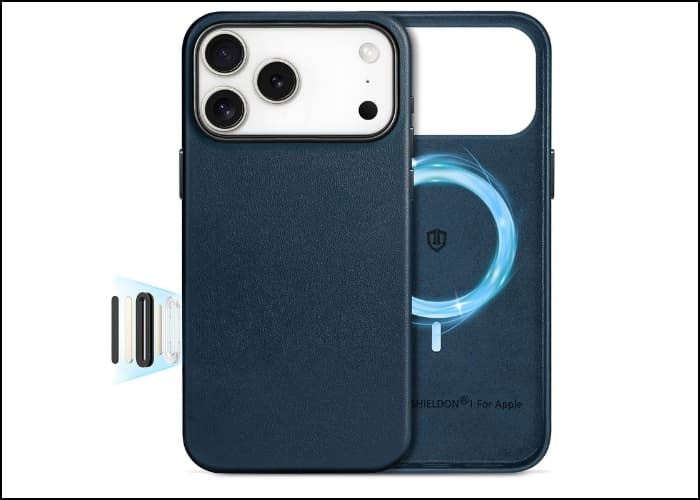 SHIELDON Genuine Leather Case for iPhone 18 Pro max