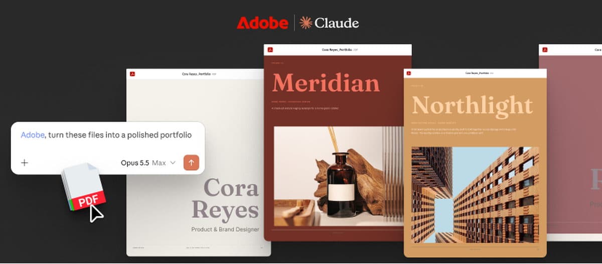Editing an Adobe Express design in Claude