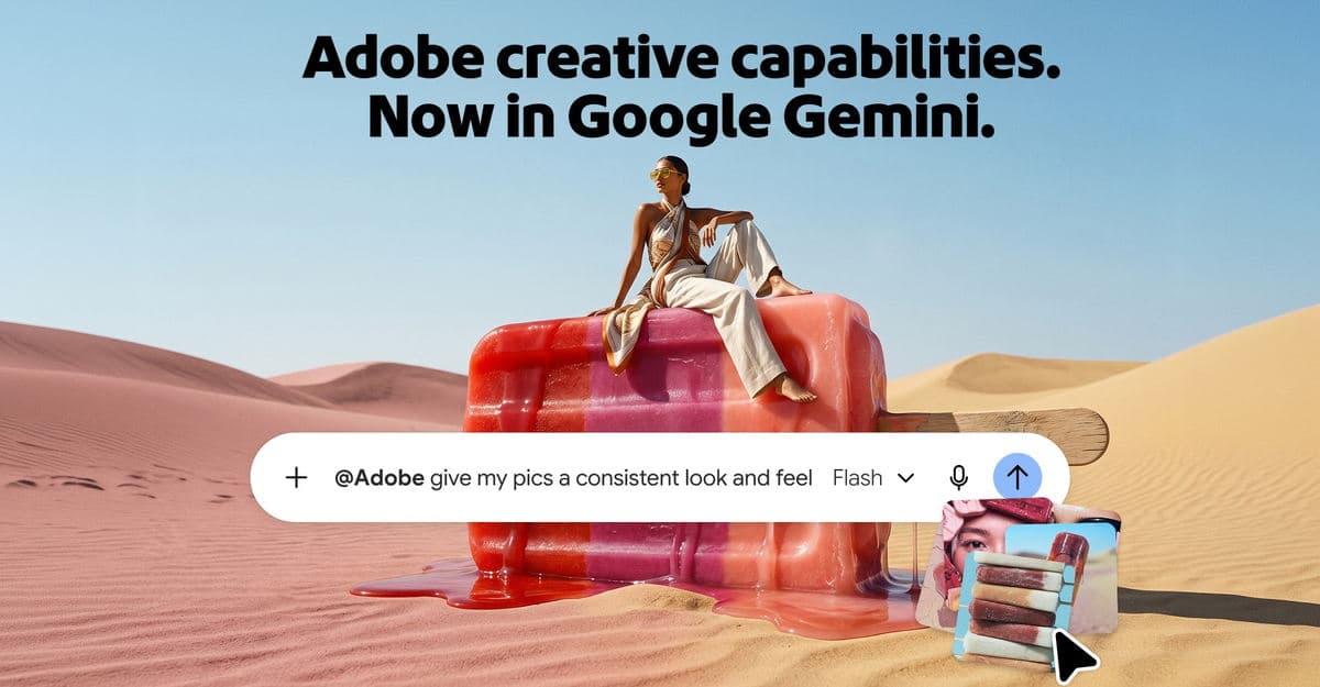 Adobe brings creative tools to Gemini and Acrobat editing to Claude