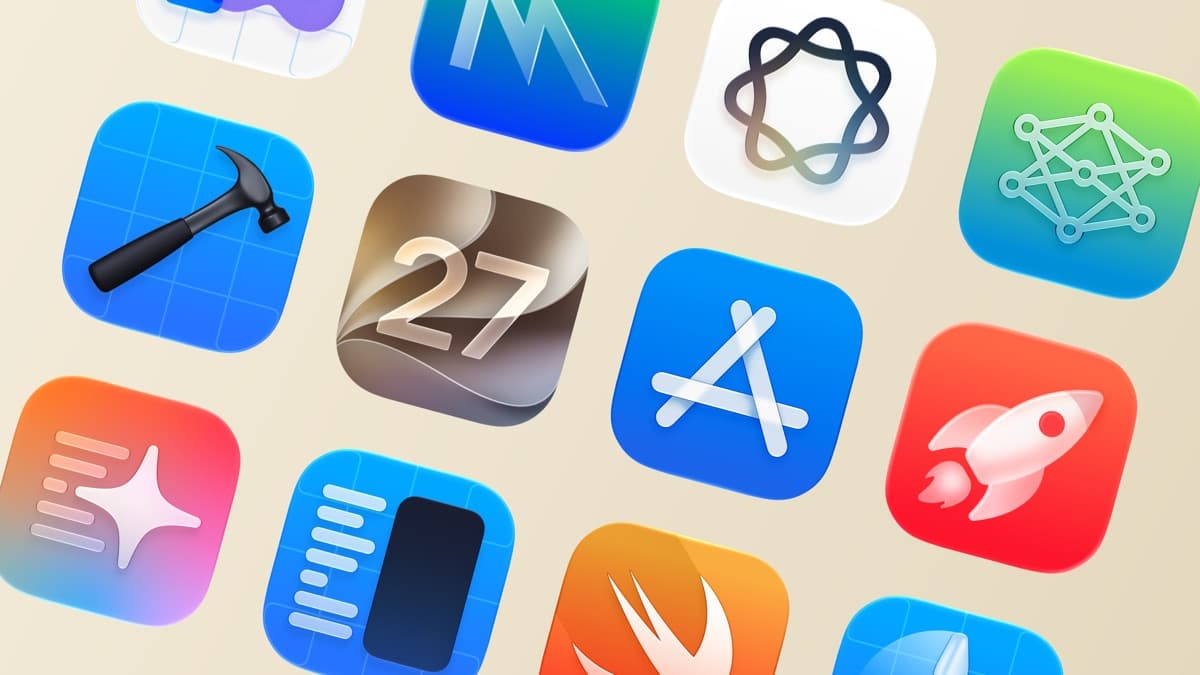 Apple platform icons representing the latest SDKs and App Store developer tools