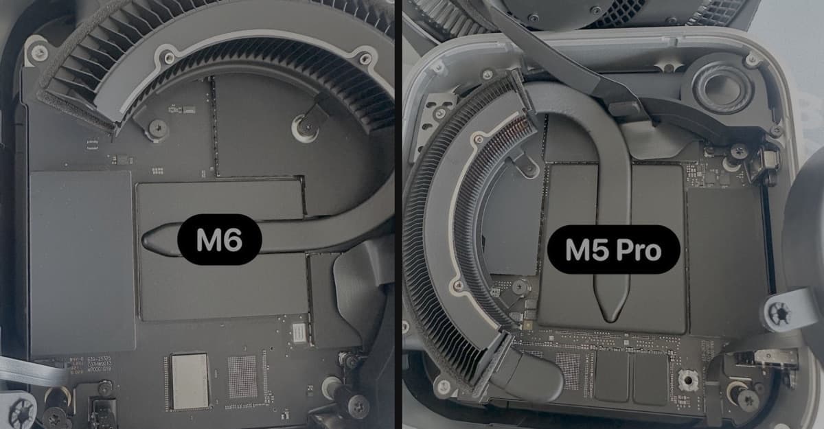 Open M6 and M5 Pro Mac mini units in Expand Mac mini's first-hand teardown photo
