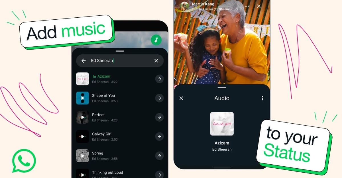 WhatsApp is doubling music clip length for Status updates to 30 seconds