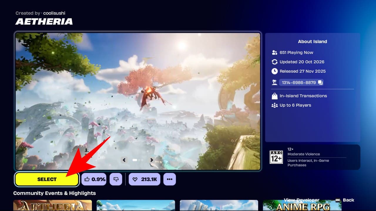 Aetheria Map Page Fortnite