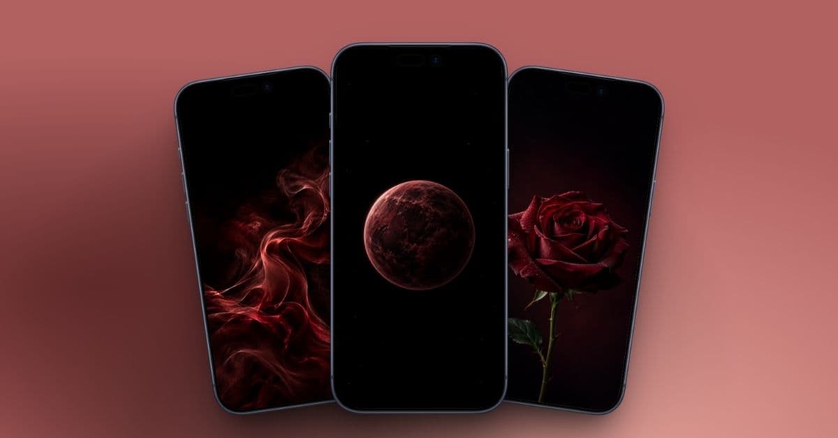 Download iPhone 18 Pro burgundy wallpapers: 10 Dark, moody designs in 4K