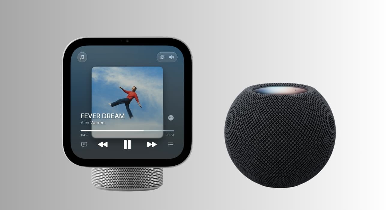 Design and display Apple HomeView vs HomePod mini 2