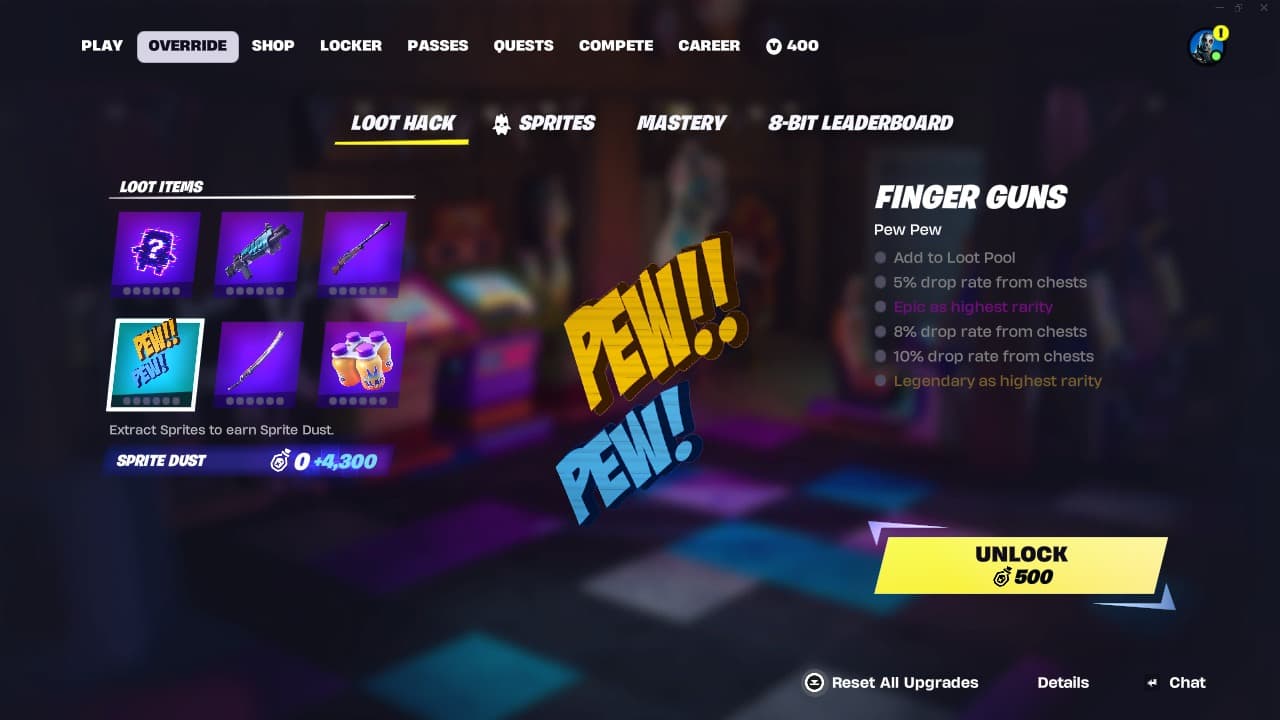 Finger Guns Loot Hack