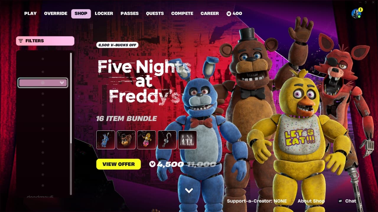 Fortnitemares section fortnite