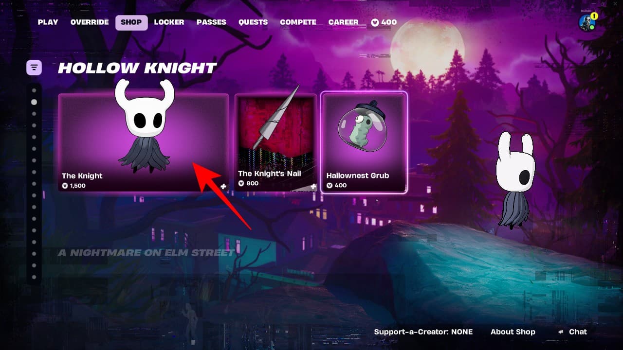 Hollow Knight Section item Shop Fortnite