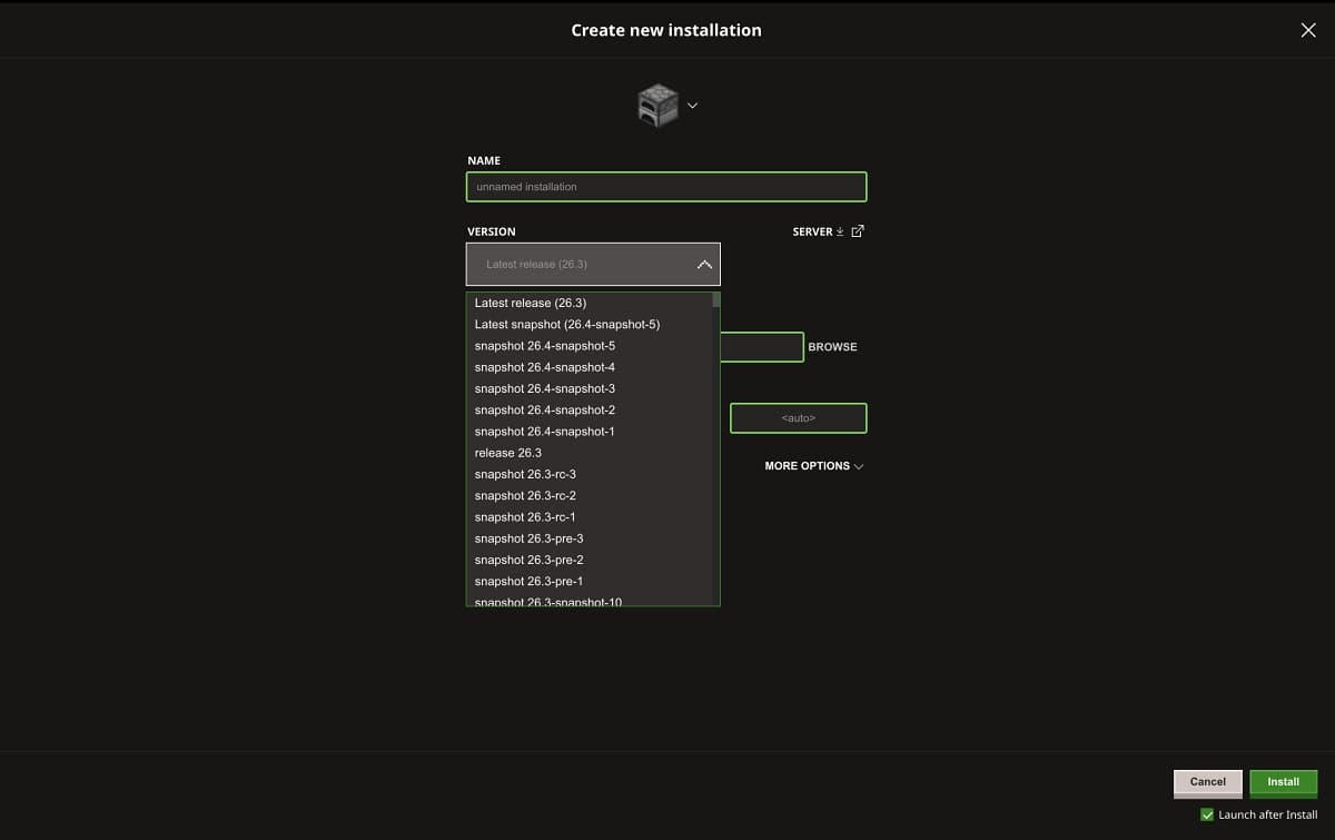 Install Minecraft 26.4 Snapshot 5