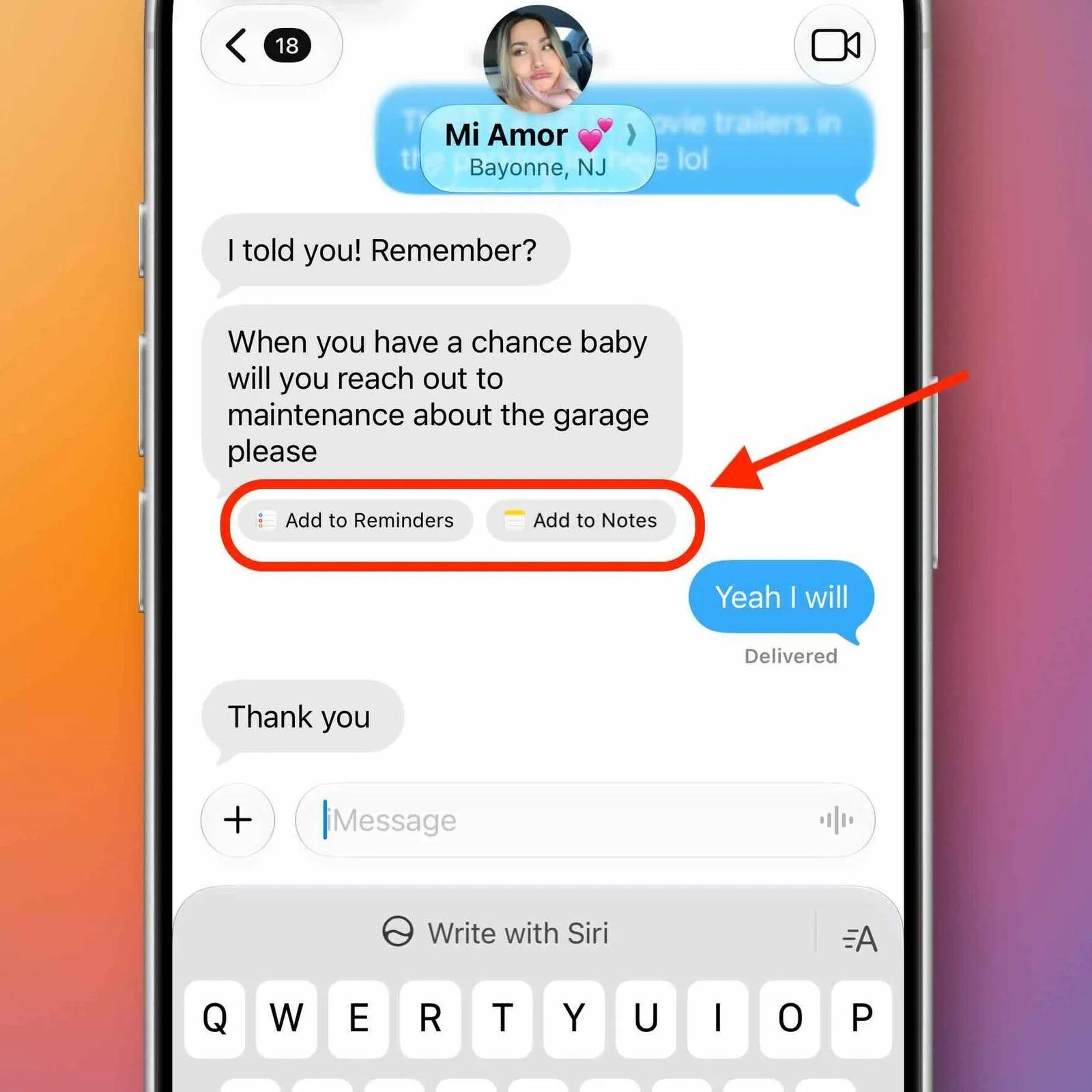 Messages gets contextual suggestions