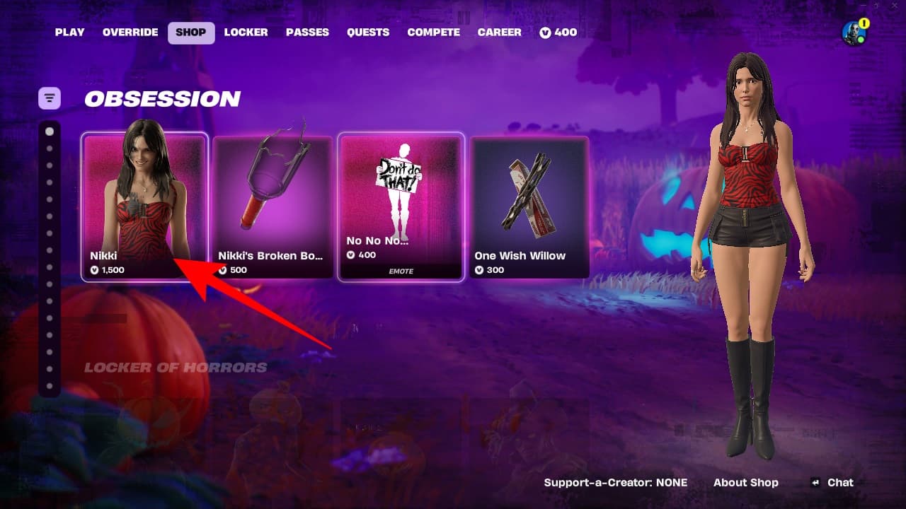 Obsession Section Fortnite