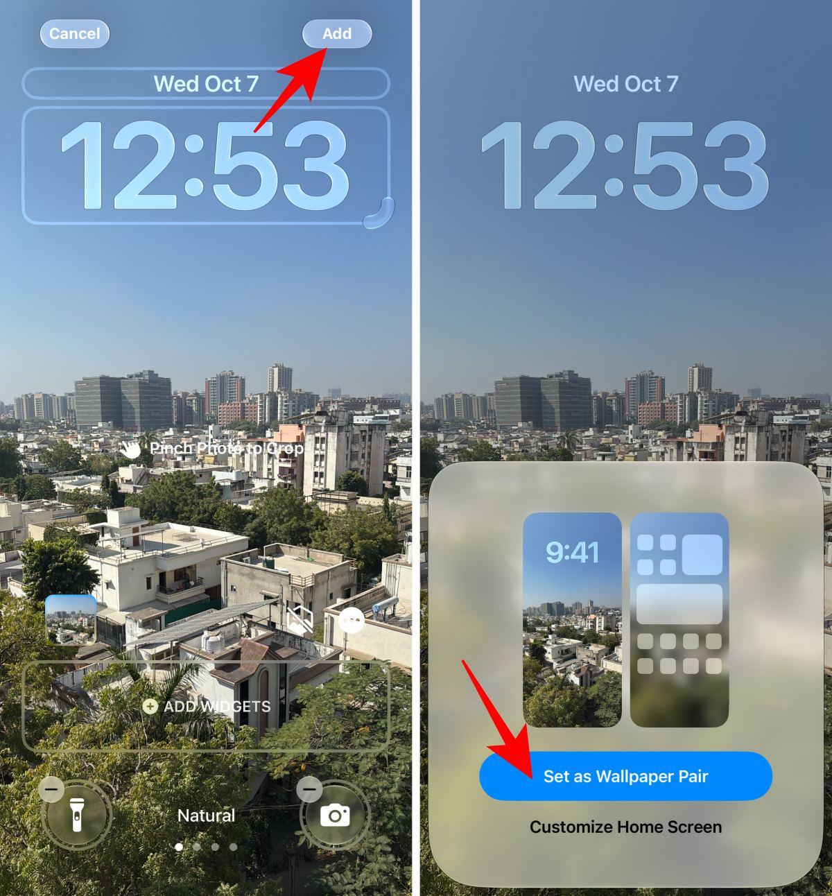 Set a wallpaper on iPhone