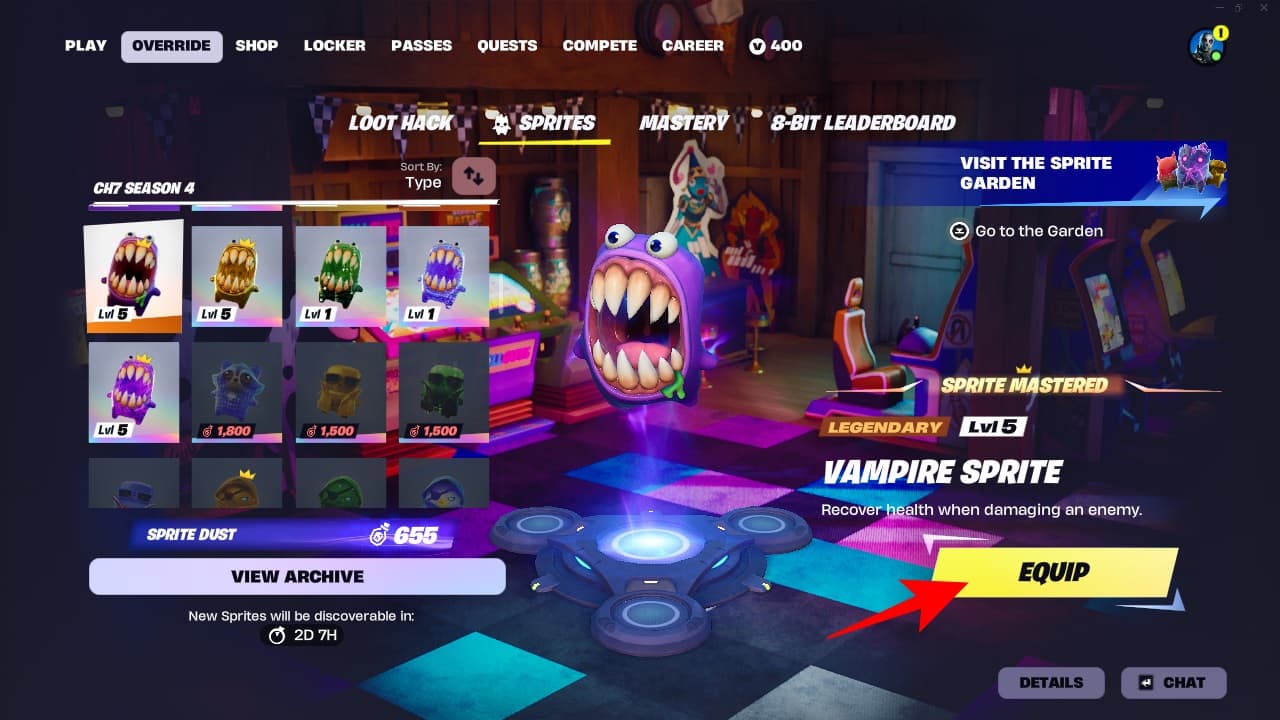 Vampire sprite Fortnite