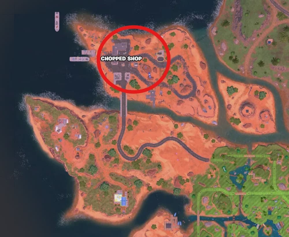 chopped shop bonnie location fortnite