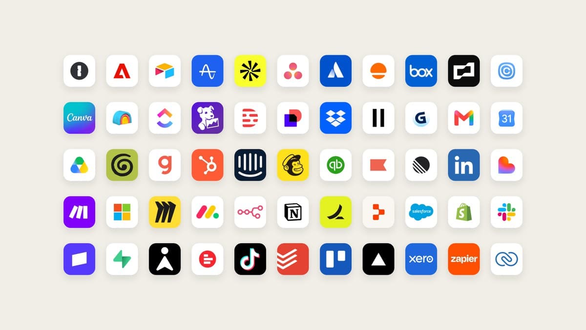 App logos illustrating Claude Duet's connectors and plugins