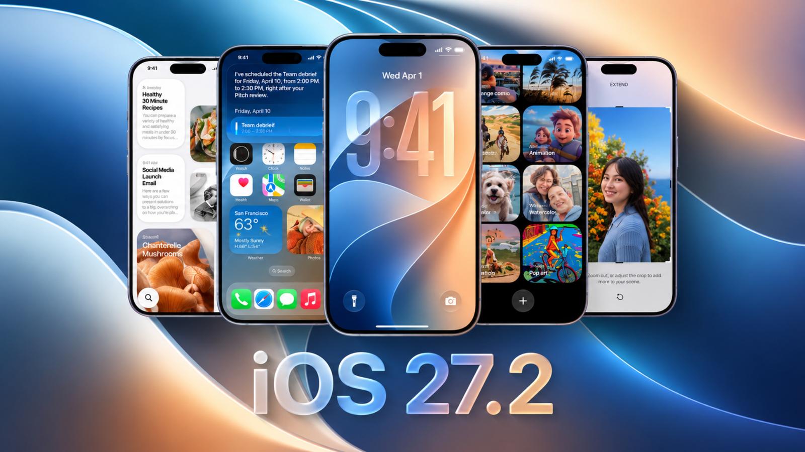 iOS 27.2 with smarter Siri AI, new Messages features